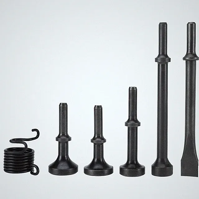 6Pcs Smoothing Air Hammer Tool Kit 0.4'' (10mm) Shank Extended Length Air Ham...