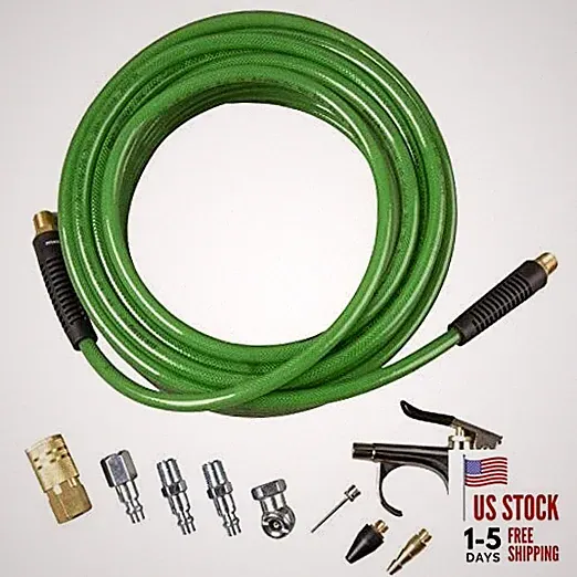 Air Compressor Accessory Kit | Poly 50 Ft x 1/4-Inch Air Hose (Pack of 1)