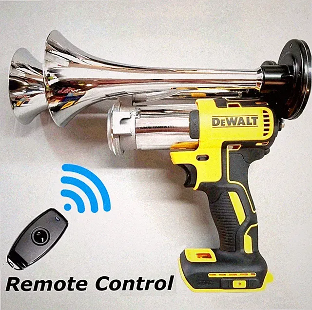 DeWalt Train Horn with Remote 20v Drill Impact Sports Boat Air Compressor