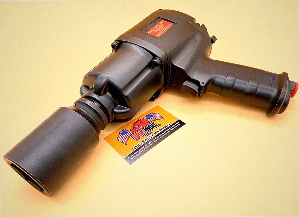 Drill Hog 3/4" Air Impact Wrench Gun Twin Hammer 1500 Ft LBS Lifetime Warranty