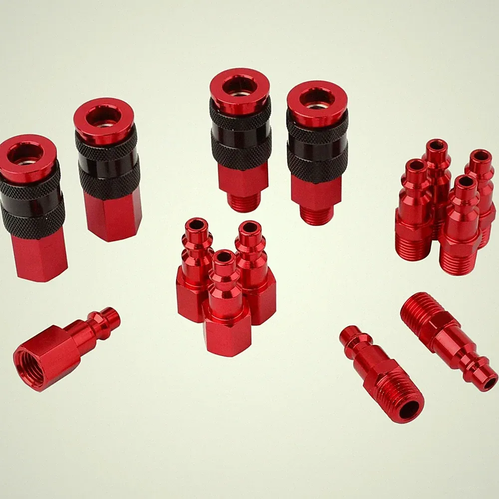 Durable 14-Piece Air Compressor Accessories Kit - Quick Connect Couplers Inside