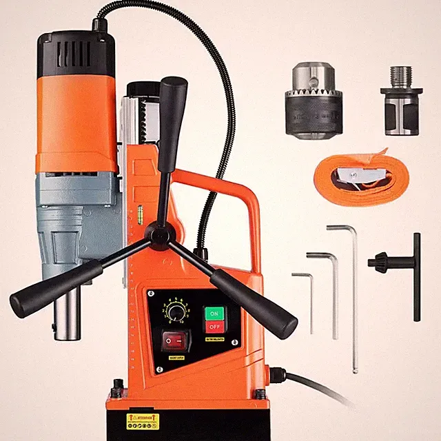 Magnetic Drill,1550W 2 In. Boring Diameter Portable Electric Mag Drill Press wit