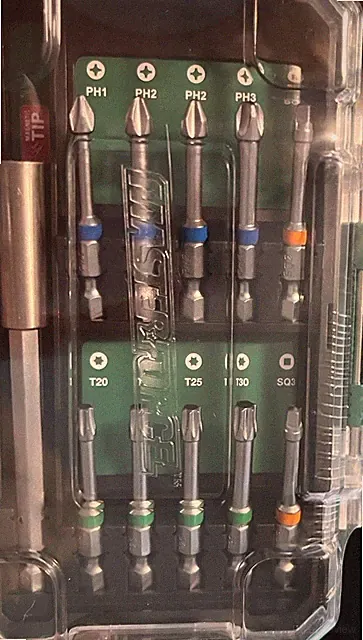 Masterforce® Impact Drive Bit Set - 21 Piece - Torsion Zone - USA Seller