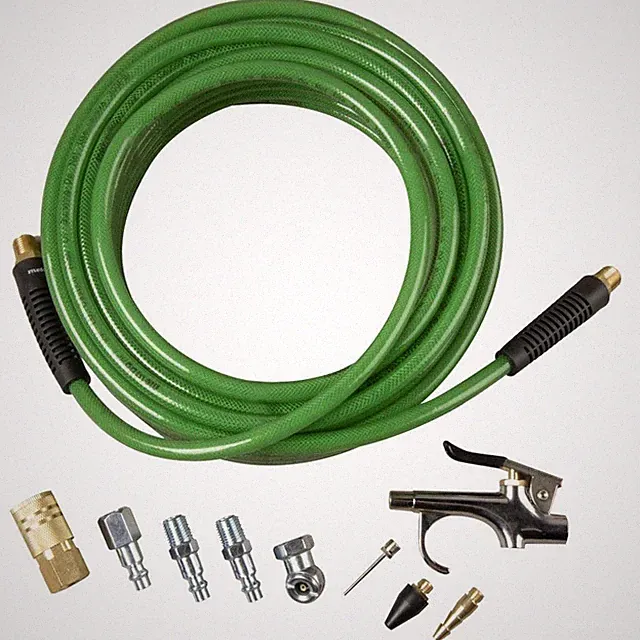 Metabo HPT Air Compressor Accessory Kit | Poly 50 Ft x 1/4-Inch Air Hose w/Ac...