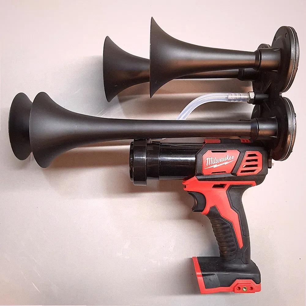 Milwaukee Train Horn M18 18v Quad Drill Impact Sports Boat Air Compressor
