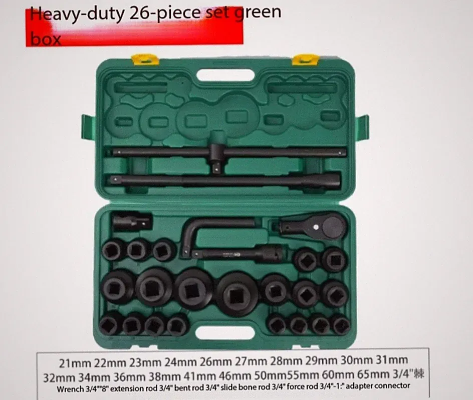 Mini Socket Set & Air Compressor with Socket Wrench for Automotive Repair Tools