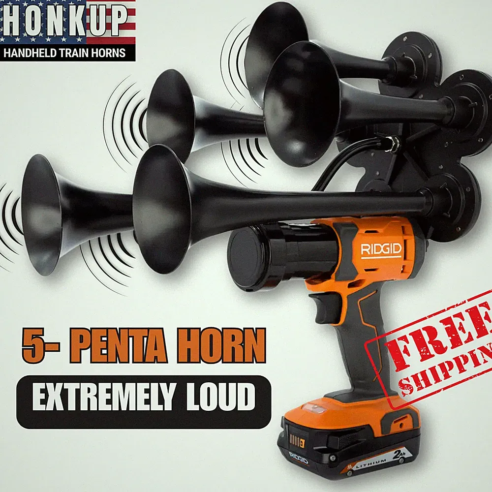 Ridgid Train Horn 18v Penta Drill Impact Sports Boat Air Compressor